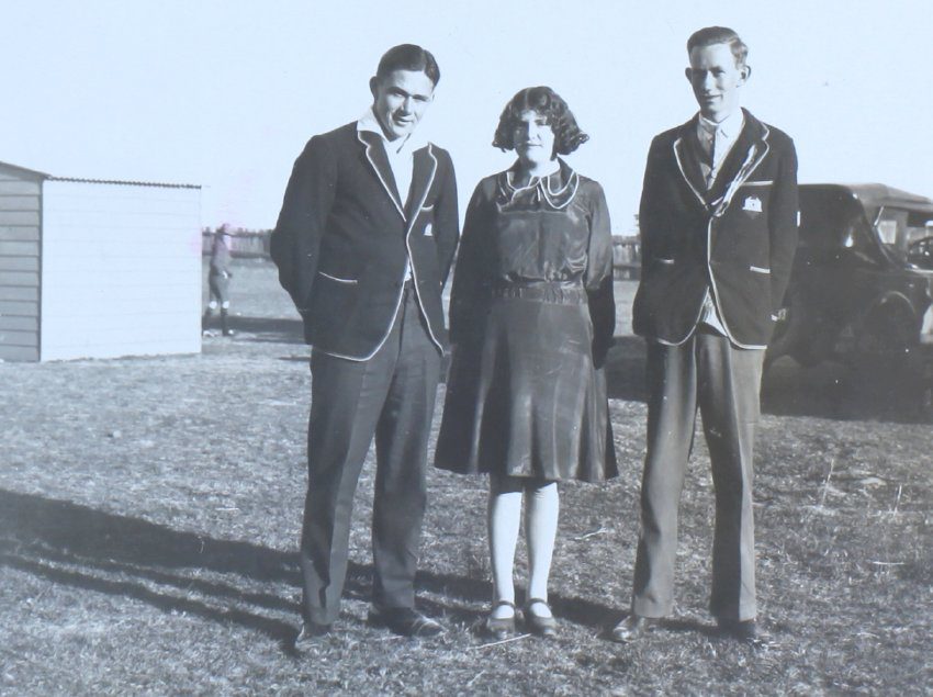 Two males and a female student, ATC