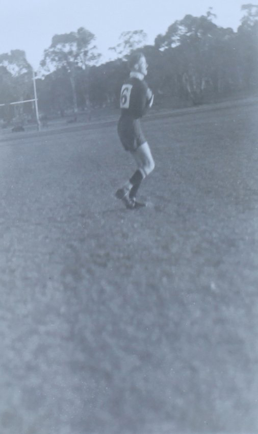 E. Todd, football captain and fullback, 1935