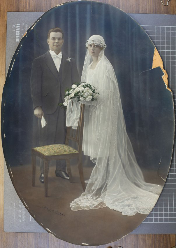Bride and Groom, [James Robert Terrill and Clare Chamberlain]