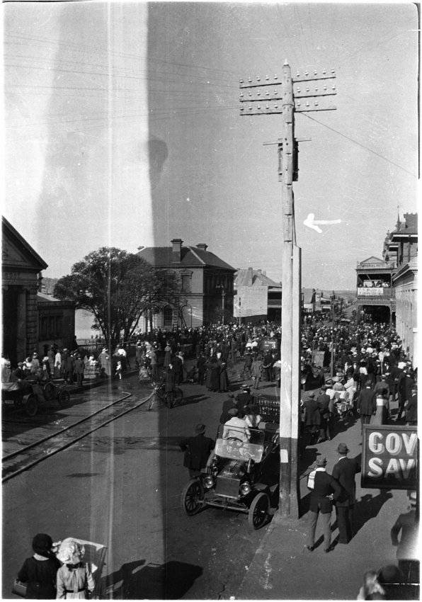 Fire Brigade display in Beardy Street, c.1918-1920