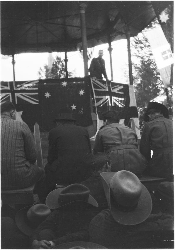 Rally in Central Park, Armidale, c.1919