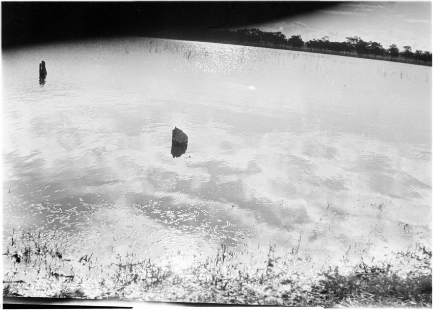 Unidentified dam, or harbour, c.1920-1922