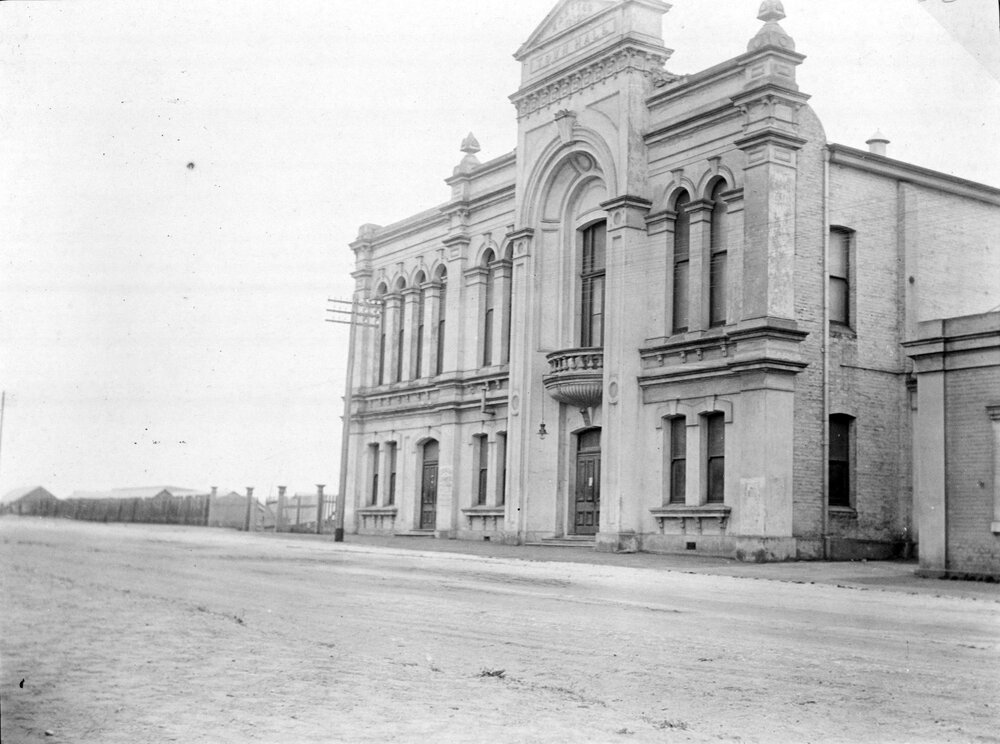 Town Hall and Council Chambers beside, c. 1910