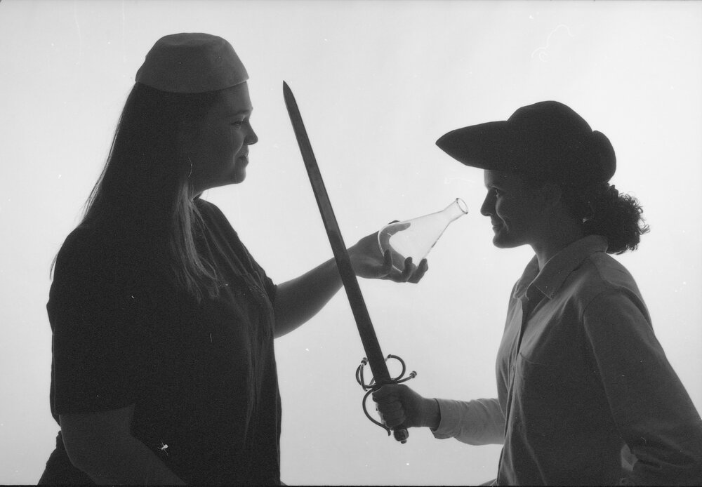 UNE Theatre studies - images for poster, 1993