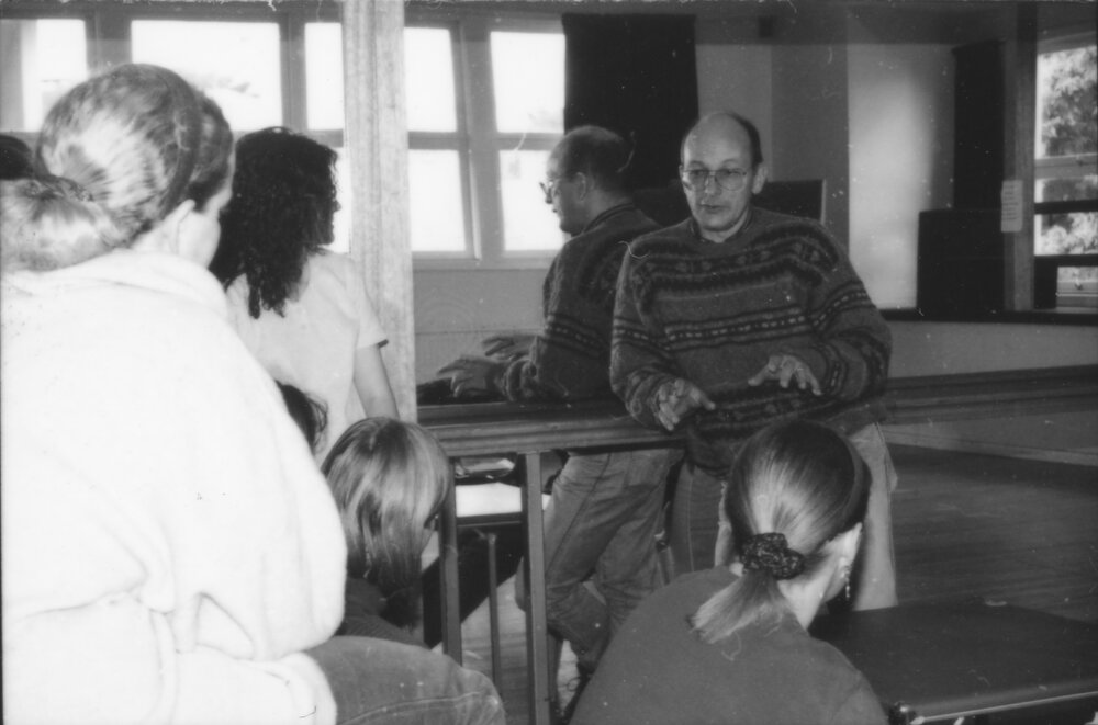 Theatre Studies students with Mr Janis Balodis, 1994 
