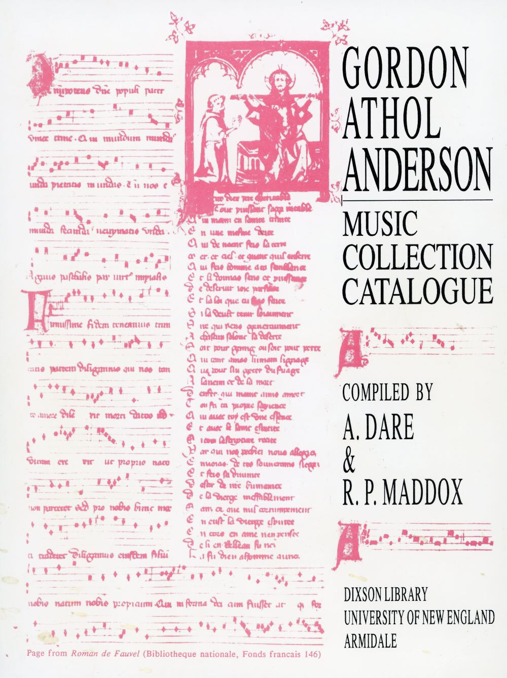 Gordon Athol Anderson Music Collection Catalogue