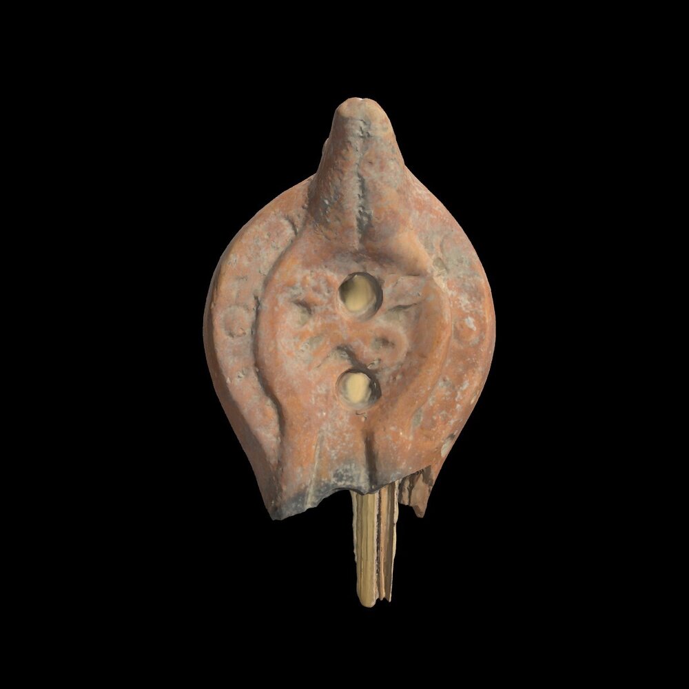 MA1960.2.1 Roman terracotta oil lamp