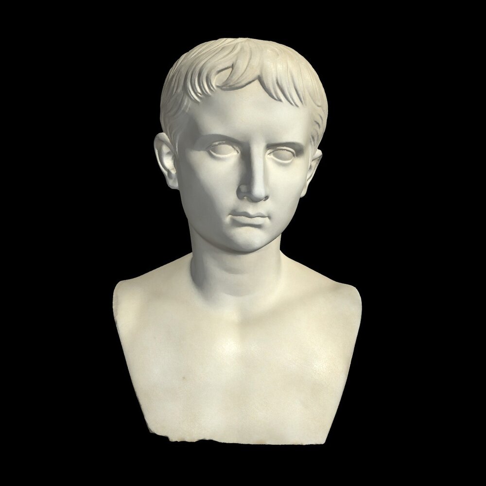 MA1962.4.1 Marble bust of Augustus
