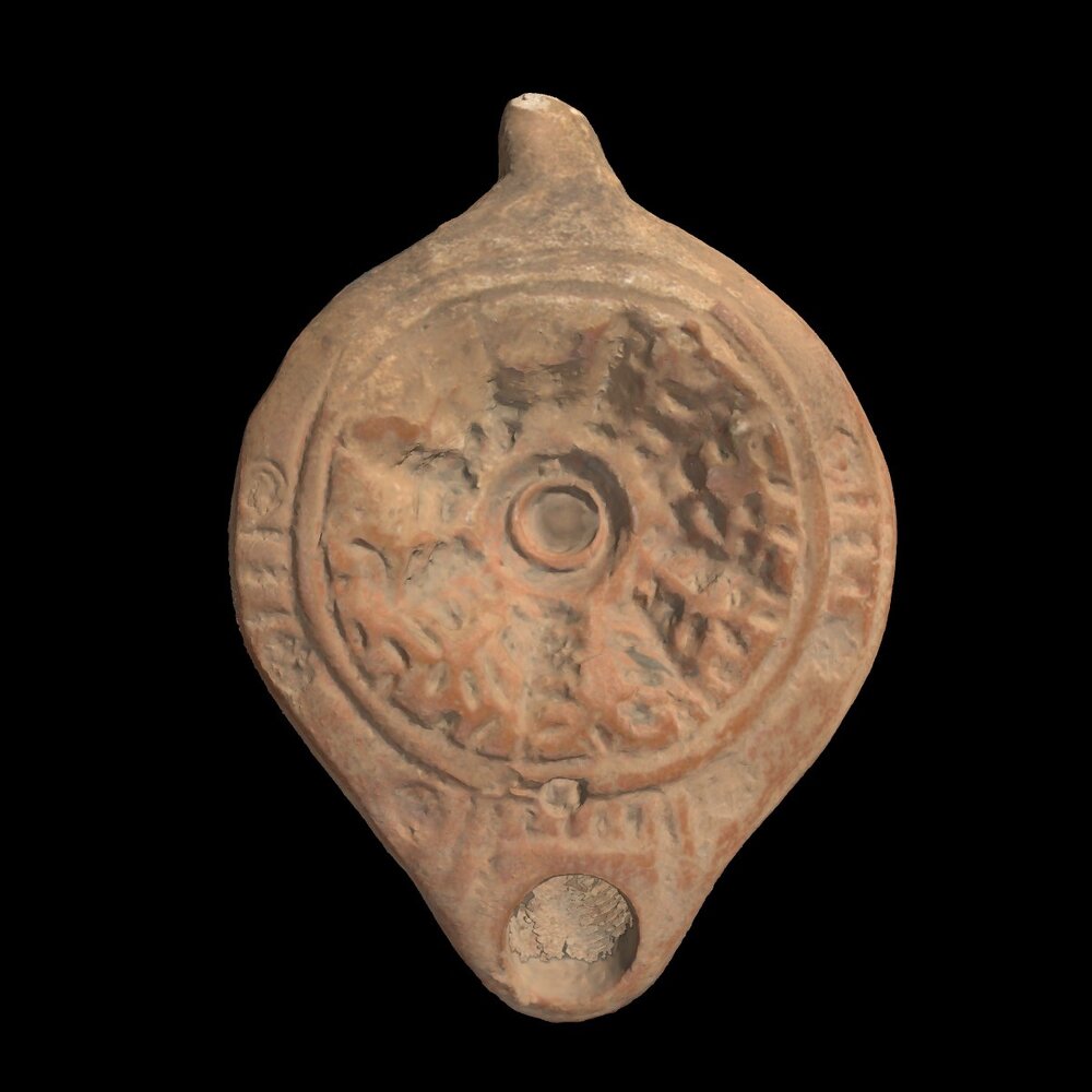 MA1963.6.1 Romano-Egyptian terracotta lamp