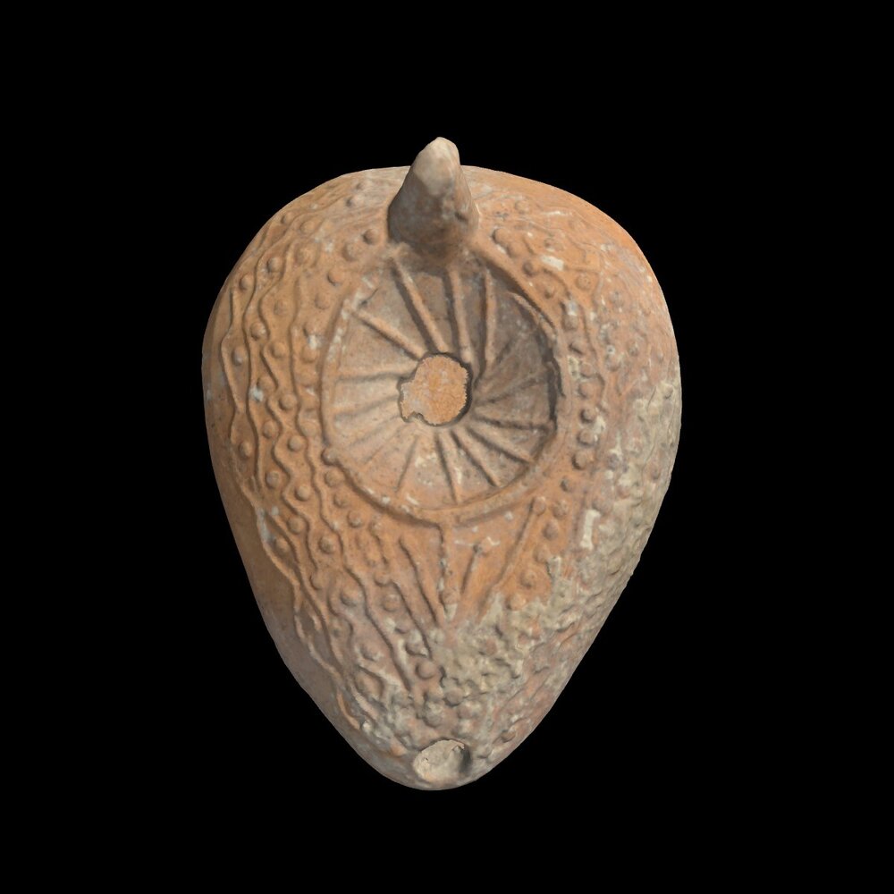 MA1975.3.1 Terracotta lamp