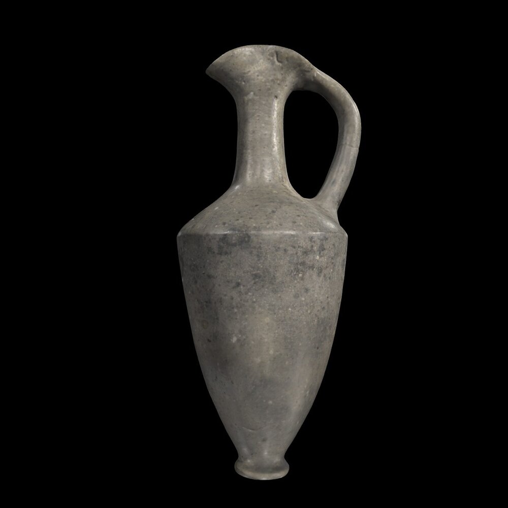 MA1978.21.1 Black Lustrous Ware juglet