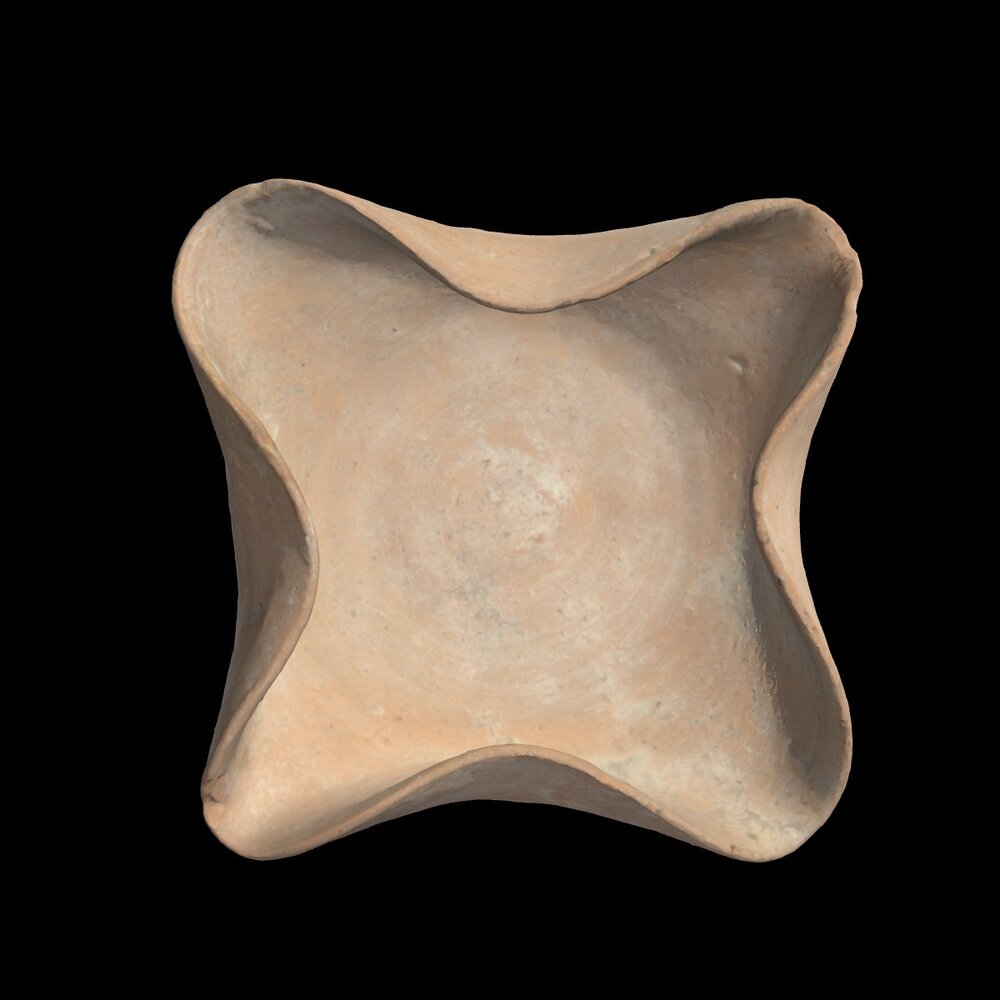 MA2006.3.1 Pottery oil lamp