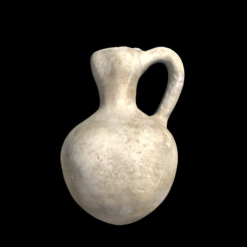 MA2012.12.1 White Slip Painted Ware dipper juglet