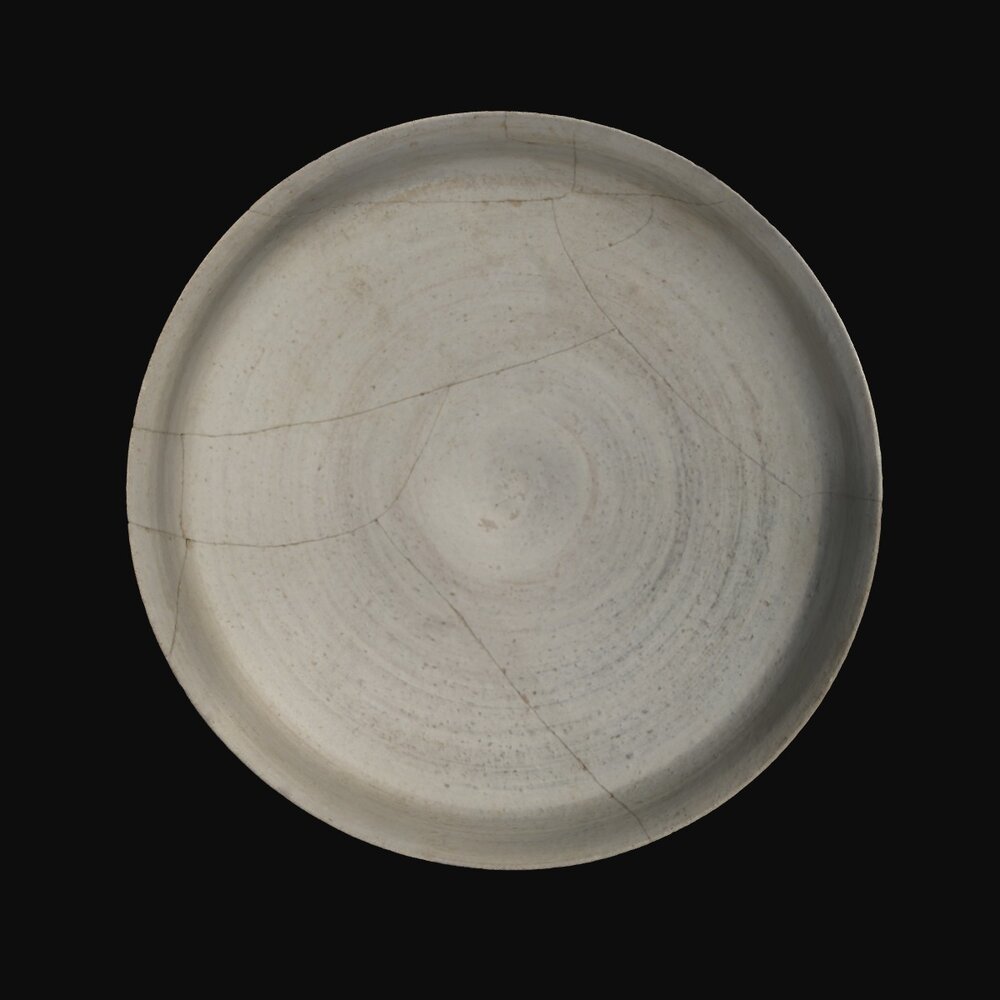 MA2012.13.1 White Slip Painted Ware carinated bowl