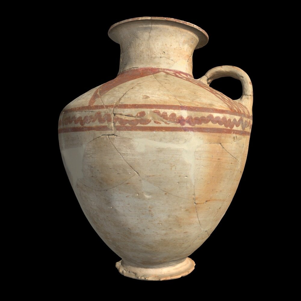 MA2012.23.1 Chocolate on White Ware jug