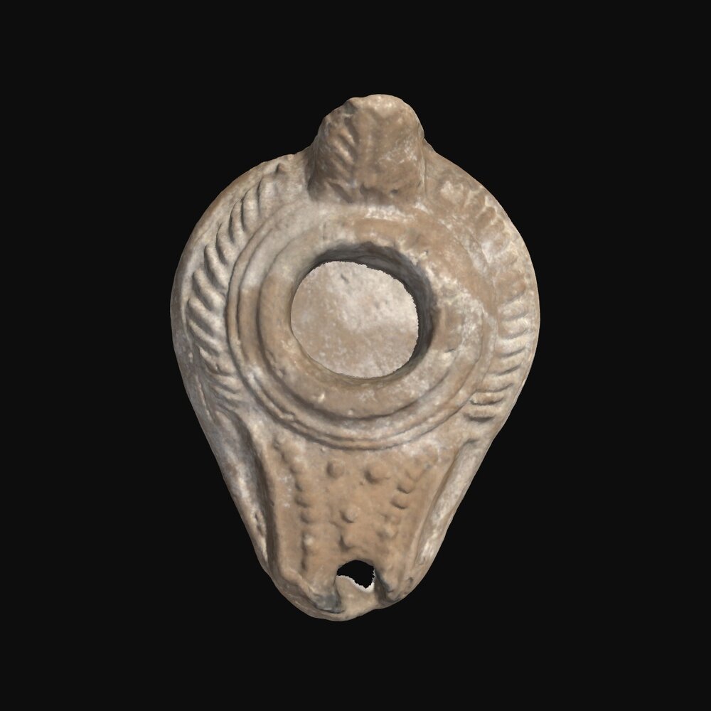 MA2012.29.1 Mould-made oil lamp