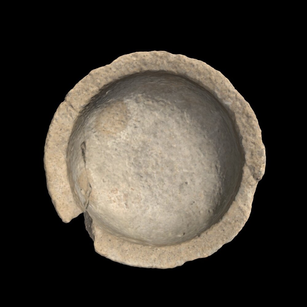 MA2012.35.1 Crude bowl with flat base