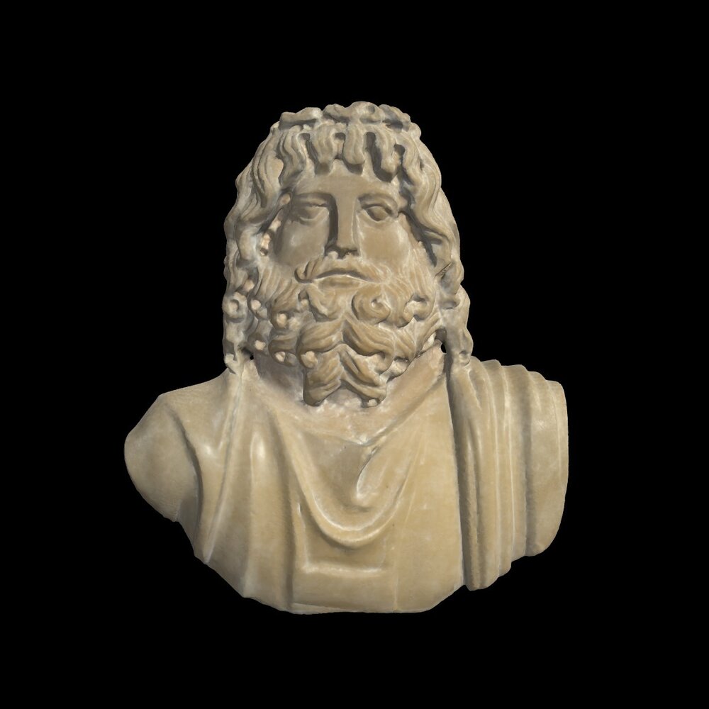 MA2017.2.1 Alabaster bust of Serapis