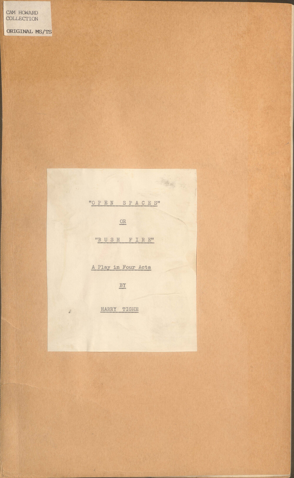 Open spaces: or bush fire