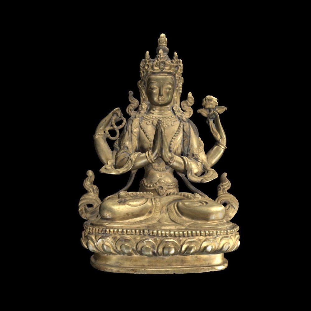 MA2020.3.51 Tara seated brass statuette