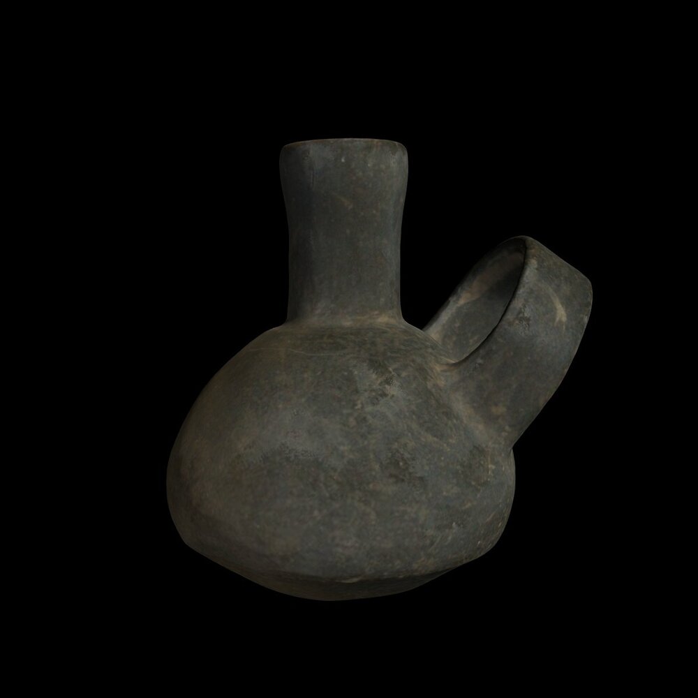 MA1975.12.1 Black-Ware stirrup container