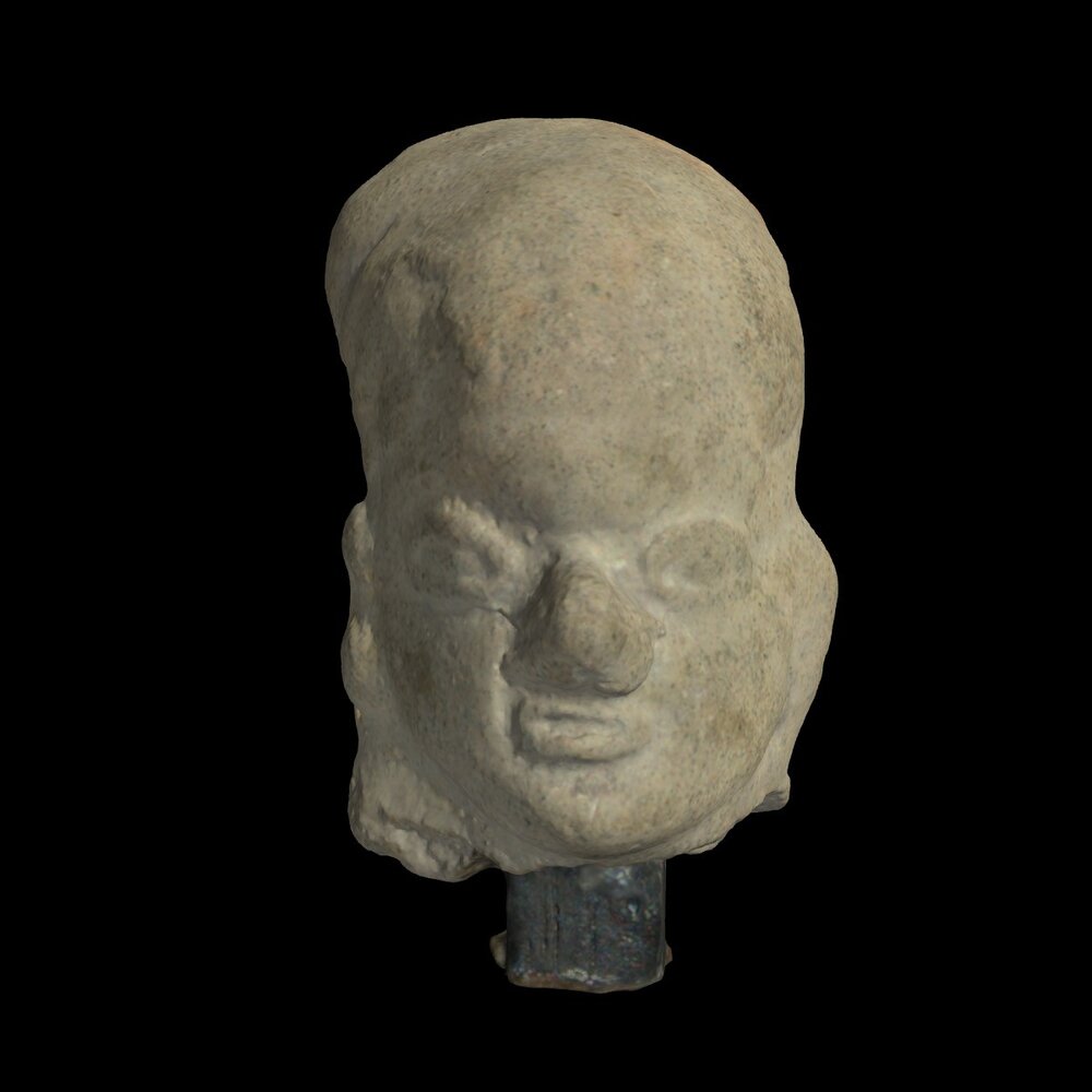 MA1996.9.1 Pottery head from Tumaco