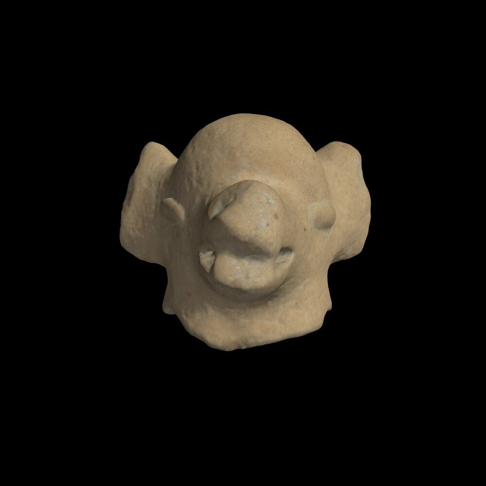 MA1996.10.1 Pottery animal head