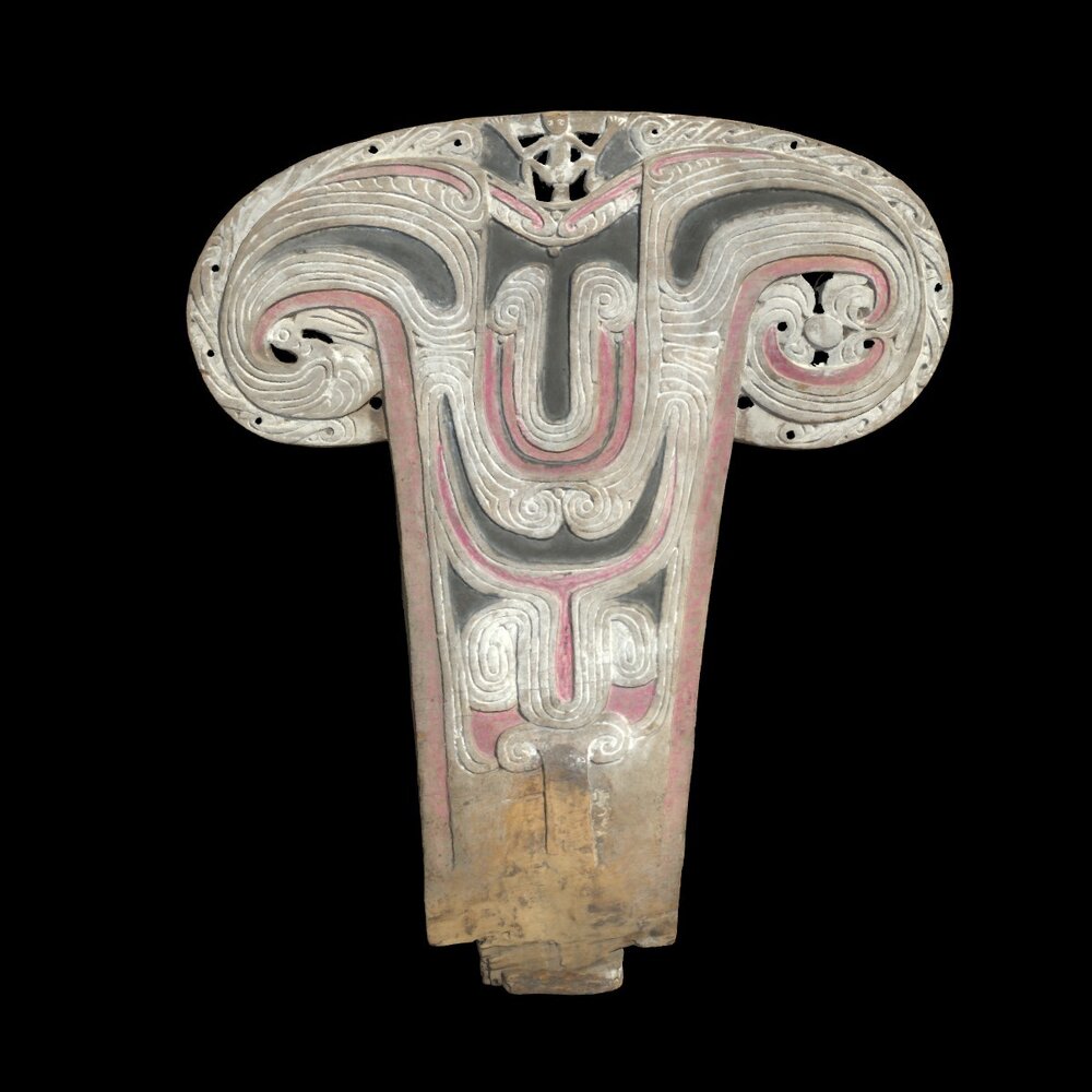 MALoan1997.2.1 Canoe prow board