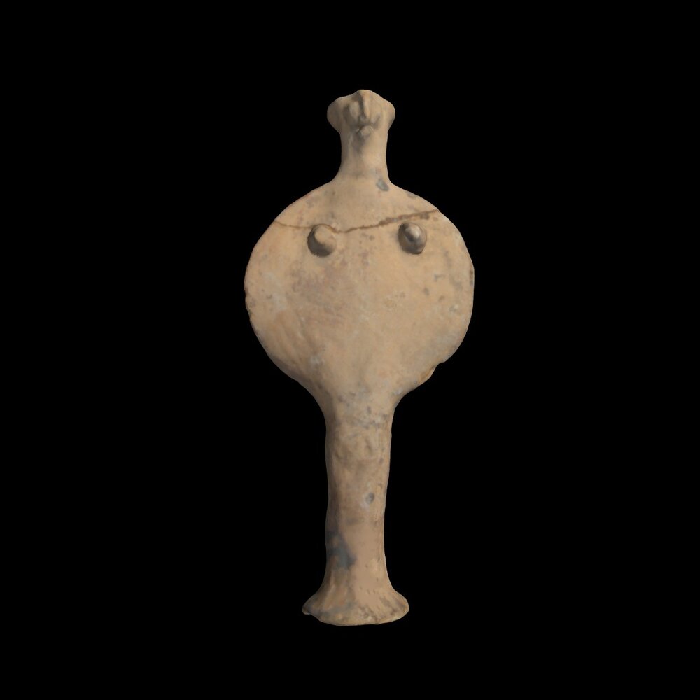 MA1964.5.1 Mycenaean terracotta Phi-figurine