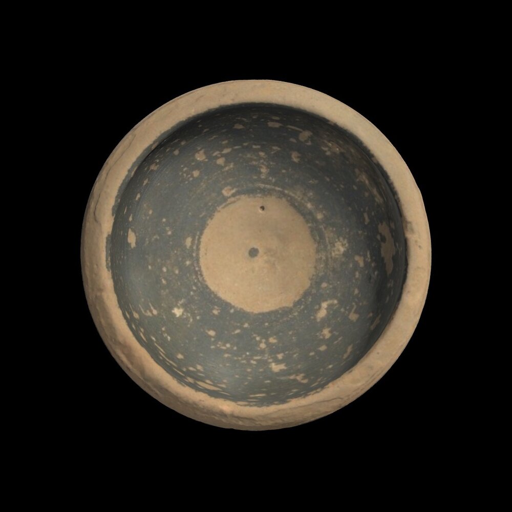 MA1966.2.5 Black Glaze stemmed bowl