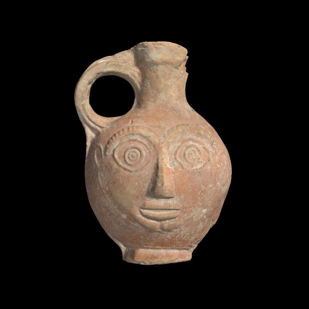 MA1966.2.35 flask with side spout