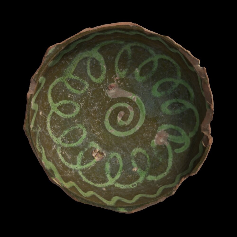 MA1974.41.1 Slip-Painted Ware bowl