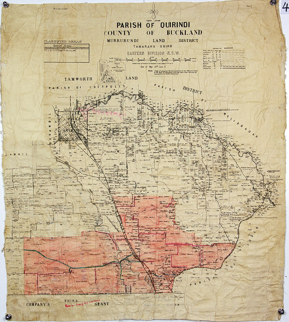 Weatherly and Loader properties shaded in red