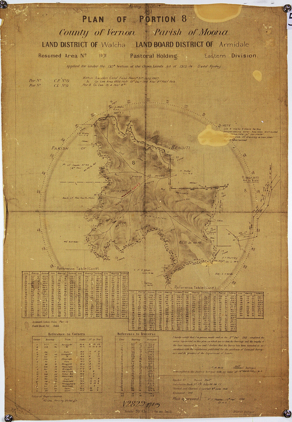Plan of portion and parish of Moona: resumed area