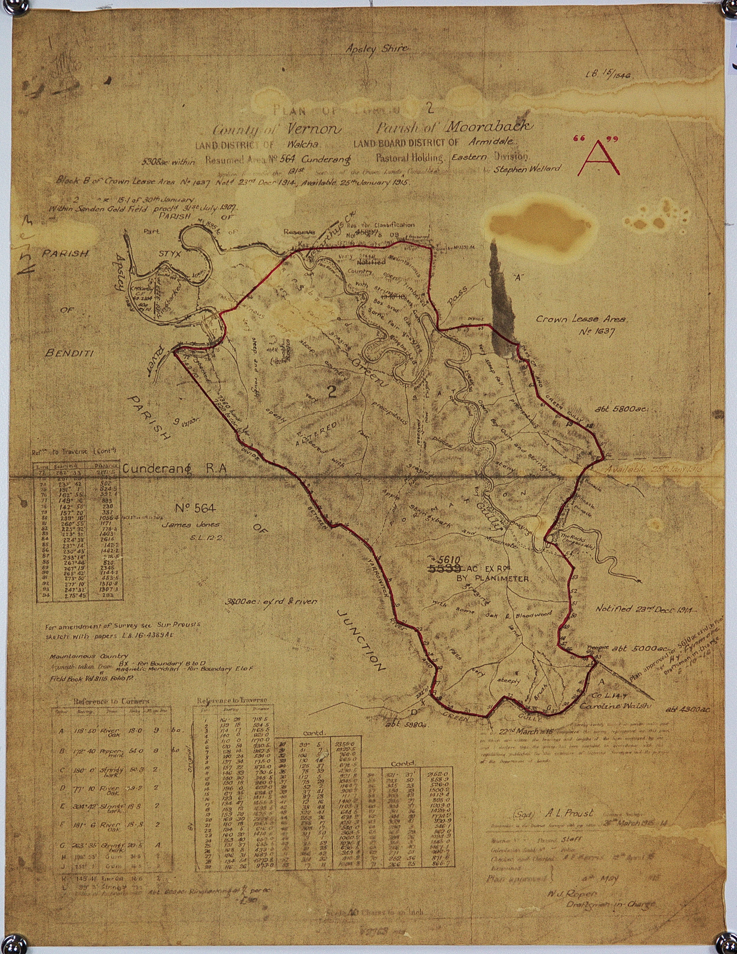 Cunderang, Resumed area No.564 