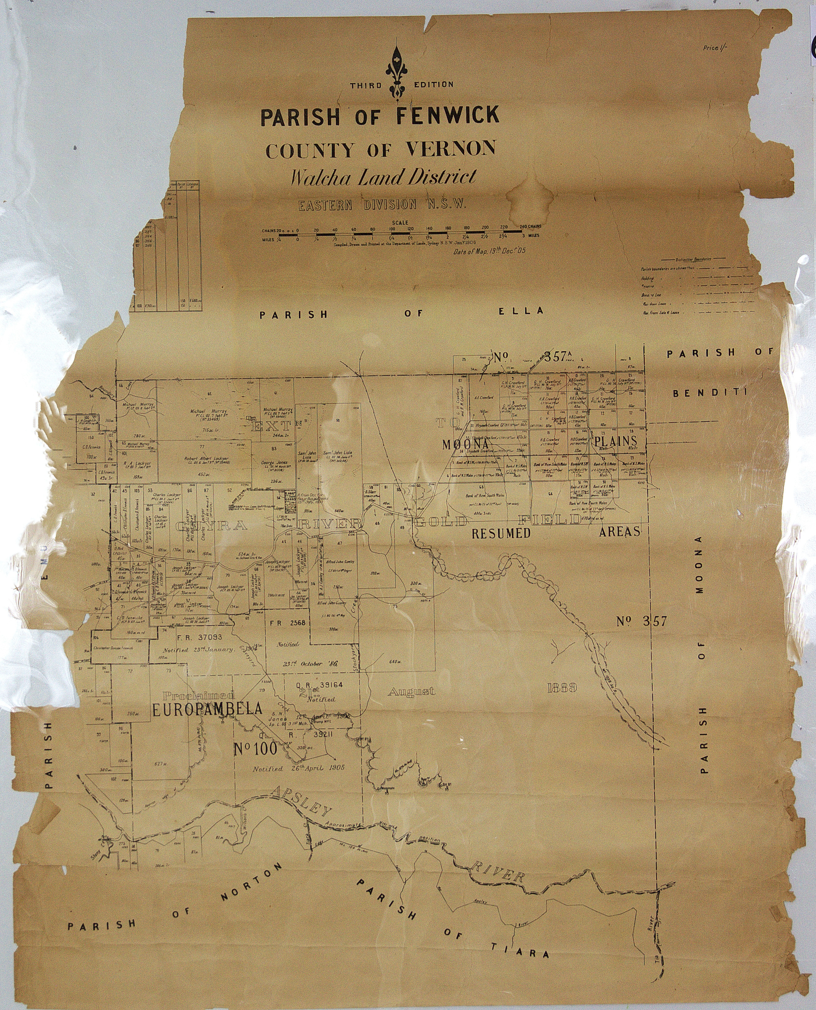 Moona Plains and Europambela, Resumed Areas