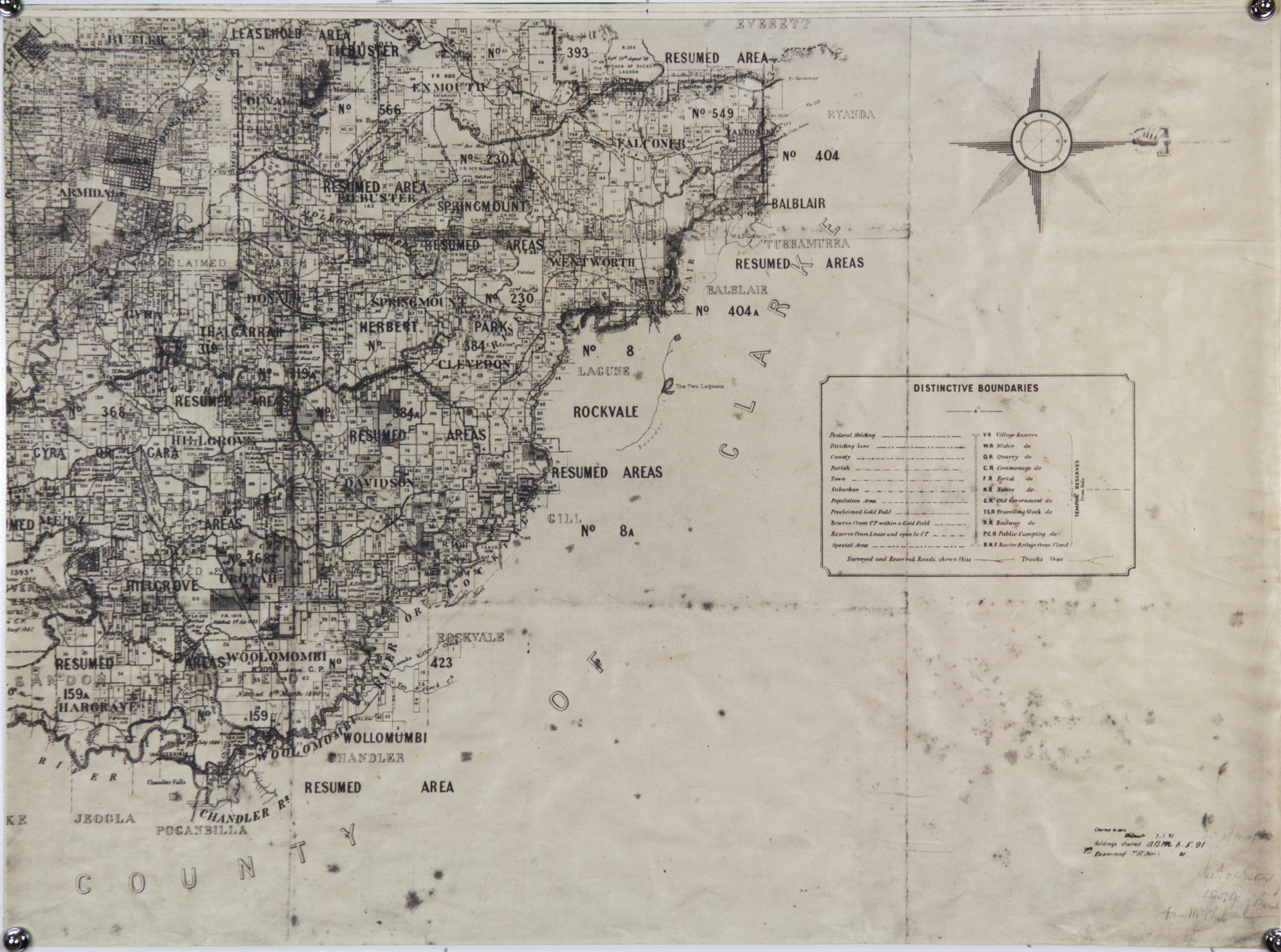 Photocopied plans of Sandon
