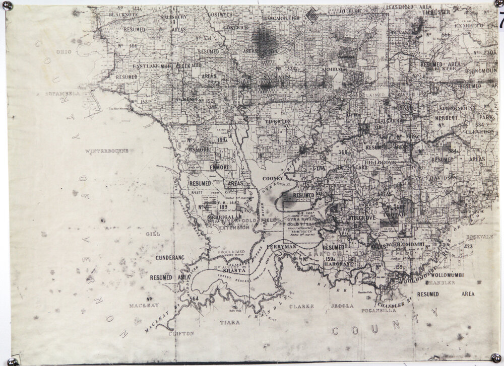 Photocopied plans of Sandon, NSW
