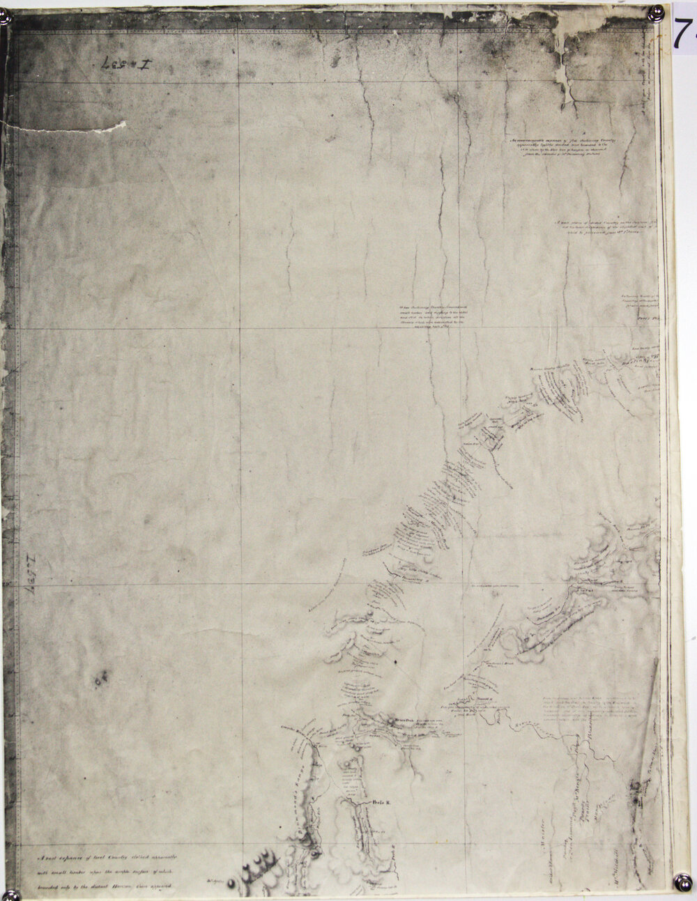 New England, map giving a geographic &amp; vegetative  description