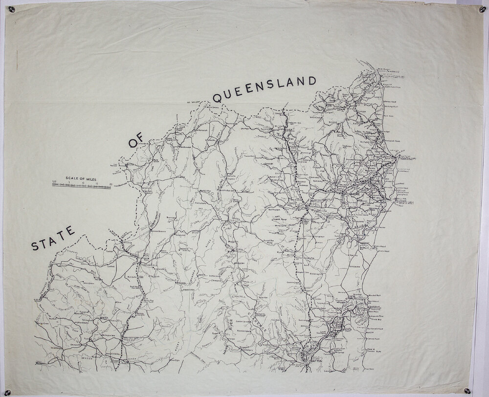 Northern NSW- 4 maps: Maps 2 to 4 store with oversize maps. Area south of MacIntyre River. Location of bores