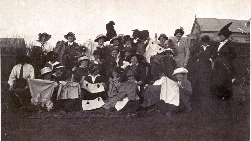 Womens' working bee for the war effort