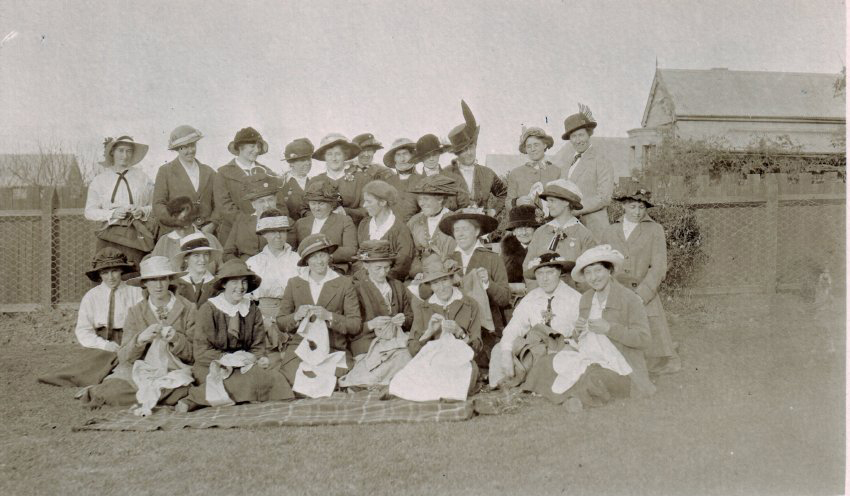 Womens' working bee for the war effort