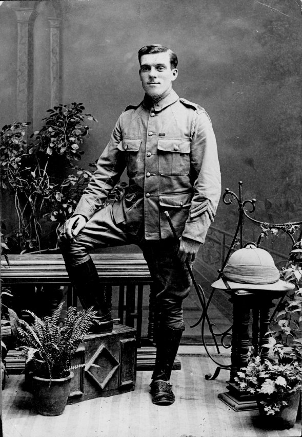 Studio photograph of a soldier
