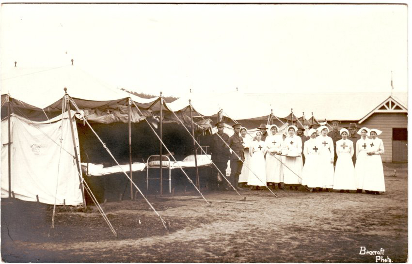VADs at the Red Cross Hospital, Military Camp, Armidale Showground
