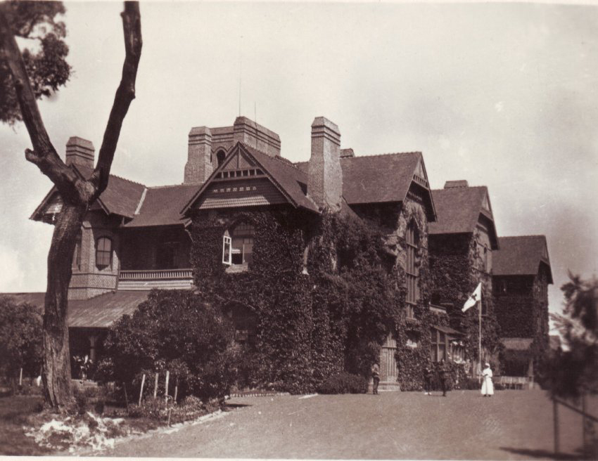 Booloominbah rose garden, eastern elevation