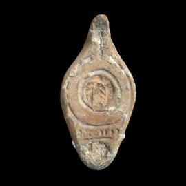 MA2006.11.1 Terracotta unglazed spouted oil lamp