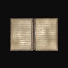 MA2011.1.1 Wax tablet inscribed with letter of M. Tullius Cicero to Terentia (replica)