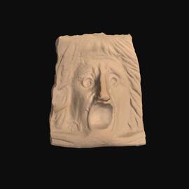 MA2015.7.1 Greek theatre tragic mask (replica)