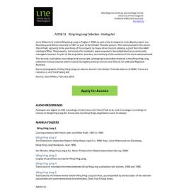 Wing Hing Long Collection: Finding Aid