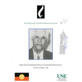 Does our Constitution serve an Australian Democracy? 2003